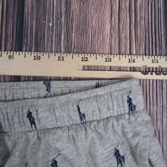 Polo Ralph Lauren Lounge Pants Mens Medium Gray Jogger Pajama Sleepwear Cotton - Picture 4 of 5